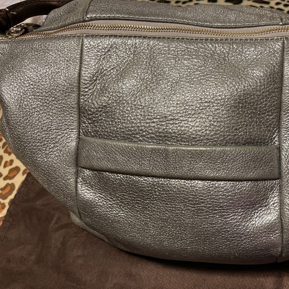 Kate spade large shimmer metallic shoulder bag